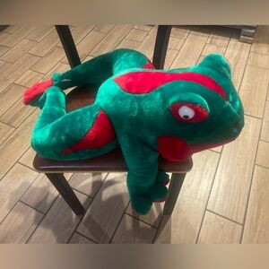 Vintage Plush Frog Stuffed Animal Toy Kids Fans Large Unique Rare
